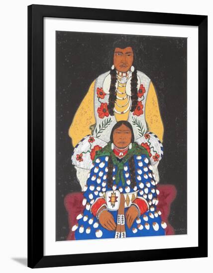 Crow Husband and Wife-Kevin Red Star-Framed Collectable Print