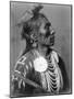 Crow Indian from Montana Native American Curtis Photograph-Lantern Press-Mounted Art Print