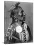 Crow Indian from Montana Native American Curtis Photograph-Lantern Press-Stretched Canvas