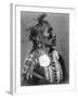 Crow Indian from Montana Native American Curtis Photograph-Lantern Press-Framed Art Print