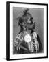 Crow Indian from Montana Native American Curtis Photograph-Lantern Press-Framed Art Print