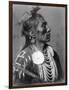 Crow Indian from Montana Native American Curtis Photograph-Lantern Press-Framed Art Print