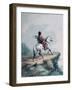 Crow Indian on the Lookout-Alfred Jacob Miller-Framed Giclee Print