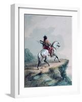 Crow Indian on the Lookout-Alfred Jacob Miller-Framed Giclee Print