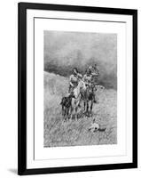 Crow Medicine Men, 1897-Frederic Sackrider Remington-Framed Giclee Print