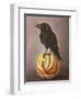 Crow on a Marble-Leah Saulnier-Framed Giclee Print