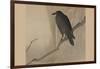 Crow on a Willow Branch-null-Framed Art Print