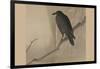 Crow on a Willow Branch-null-Framed Art Print