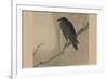 Crow on a Willow Branch-null-Framed Premium Giclee Print