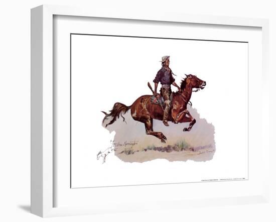 Crow Scout-Frederic Sackrider Remington-Framed Art Print