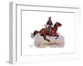 Crow Scout-Frederic Sackrider Remington-Framed Art Print