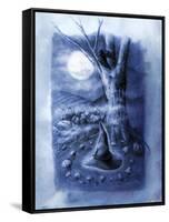 Crow Spirit-Art and a Little Magic-Framed Stretched Canvas