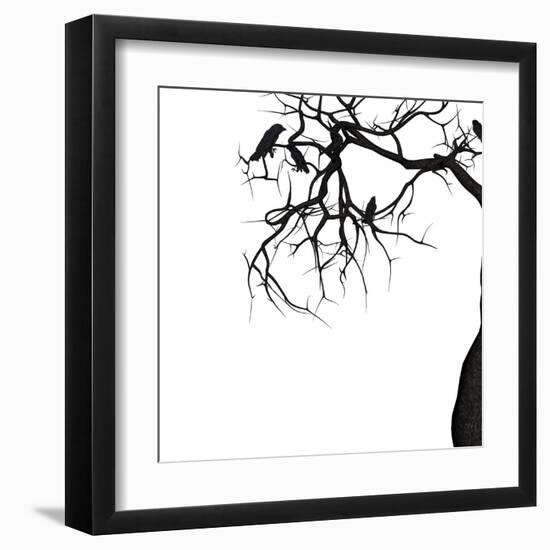 Crow Tree-artshock-Framed Art Print