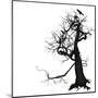 Crow Tree-artshock-Mounted Art Print