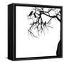 Crow Tree-artshock-Framed Stretched Canvas