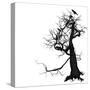 Crow Tree-artshock-Stretched Canvas