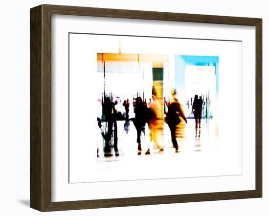 crowd abstract I-null-Framed Art Print