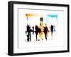 crowd abstract I-null-Framed Art Print