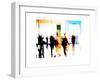 crowd abstract I-null-Framed Art Print