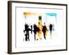 crowd abstract I-null-Framed Art Print