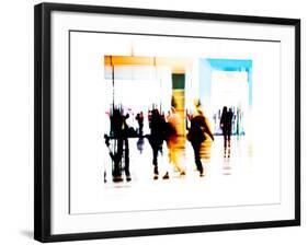 crowd abstract I-null-Framed Art Print