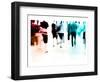 crowd abstract II-null-Framed Art Print