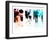 crowd abstract II-null-Framed Art Print