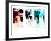 crowd abstract II-null-Framed Art Print