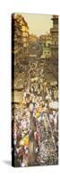 Crowd at a Street Market, Mumbai, India-null-Stretched Canvas