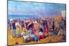 Crowd at the Beach-William Glackens-Mounted Art Print