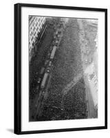 Crowd at Time Square for 1921 World Series-null-Framed Photographic Print