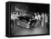 Crowd Attacking Cars Driven by African Americans to Protest Integration in the Schools-null-Framed Stretched Canvas