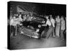 Crowd Attacking Cars Driven by African Americans to Protest Integration in the Schools-null-Stretched Canvas