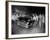 Crowd Attacking Cars Driven by African Americans to Protest Integration in the Schools-null-Framed Photographic Print