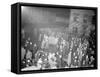 Crowd awaiting survivors from the Titanic, 1912-null-Framed Stretched Canvas