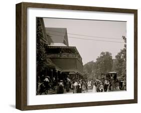 Crowd, Belle Isle Park Casino, Detroit, Michigan-null-Framed Photo