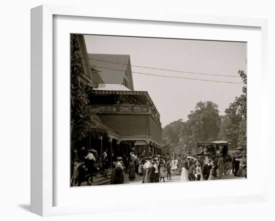 Crowd, Belle Isle Park Casino, Detroit, Michigan-null-Framed Photo