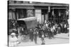 Crowd Gathered in Front of Butcher Shop During Meat Riot, New York-null-Stretched Canvas