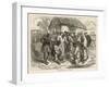 Crowd Gathers to Watch Two People Play the West African Game of Wharri-null-Framed Art Print