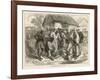 Crowd Gathers to Watch Two People Play the West African Game of Wharri-null-Framed Art Print