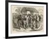 Crowd Gathers to Watch Two People Play the West African Game of Wharri-null-Framed Art Print