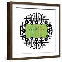 Crowd Icon American Football, 2006-Thisisnotme-Framed Giclee Print