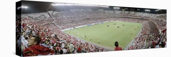 Crowd in a Stadium, Sevilla FC, Estadio Ramon Sanchez Pizjuan, Seville, Seville Province, Andalucia-null-Stretched Canvas