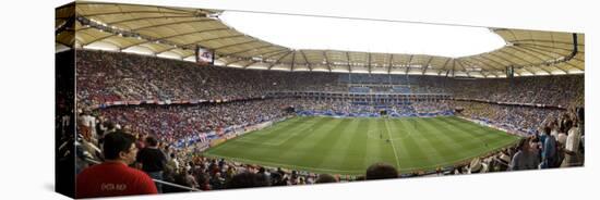 Crowd in a Stadium to Watch a Soccer Match, Hamburg, Germany-null-Stretched Canvas