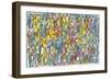 Crowd in Color-Diana Ong-Framed Giclee Print