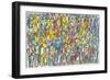 Crowd in Color-Diana Ong-Framed Giclee Print