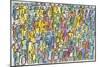 Crowd in Color-Diana Ong-Mounted Giclee Print