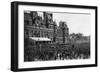 Crowd in Front of the Town Hall on a Reception Day, Paris, 1931-Ernest Flammarion-Framed Giclee Print