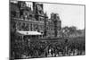 Crowd in Front of the Town Hall on a Reception Day, Paris, 1931-Ernest Flammarion-Mounted Giclee Print
