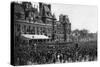 Crowd in Front of the Town Hall on a Reception Day, Paris, 1931-Ernest Flammarion-Stretched Canvas